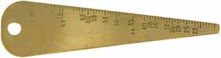 Brass Muzzle Loading Gunner's
Bore Gauge